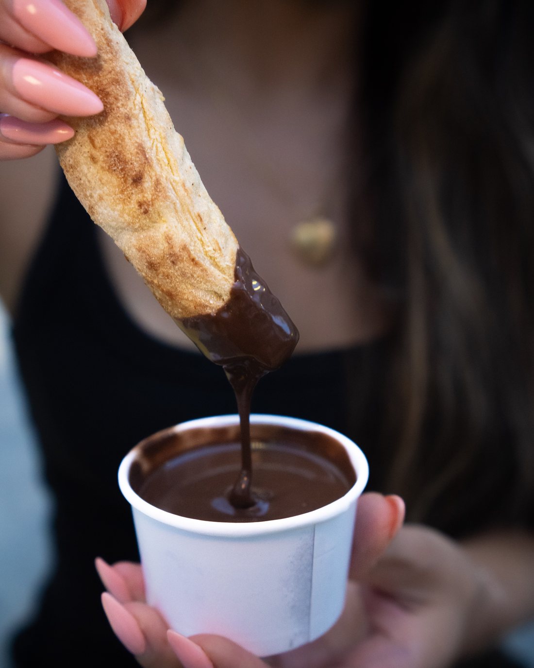 Palito de massa com chocolate Pizza Thruu